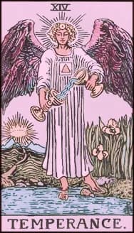 Temperance tarot card artwork