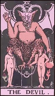 The Devil tarot card artwork