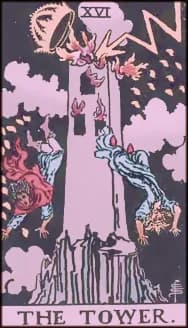 The Tower tarot card artwork