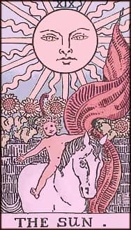 The Sun tarot card artwork