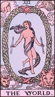 The World tarot card artwork