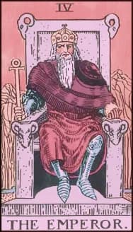 The Emperor tarot card