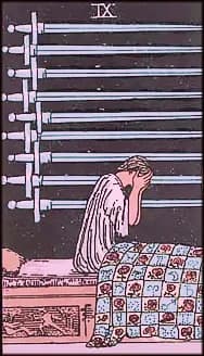 9 of Swords tarot card
