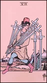 7 of Swords tarot card