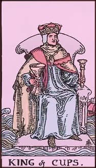 King of Cups tarot card artwork