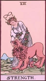 Strength tarot card