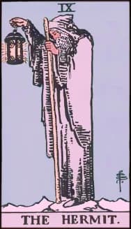 The Hermit tarot card